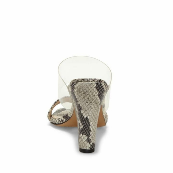 Vince Camuto Felima Two Strap Snake Skin Sandal 6 - Picture 4 of 9